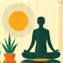 Icona persona che pratica yoga
